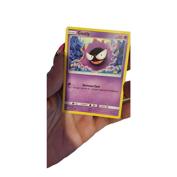 Basic Gastly Pokemon Card Ominous Eyes 2017 36/111 Gas Pokemon Toys Basic Gastly Pokemon Card Ominous Eyes 2017 36/111 Gas Pokemon Toys